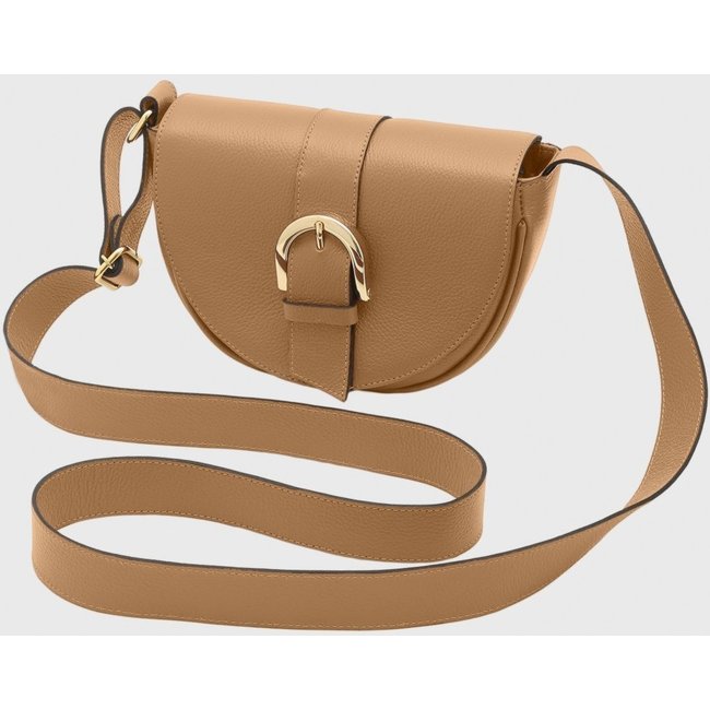 Bolsa Transversal Couro Mariart Olinda Avelã