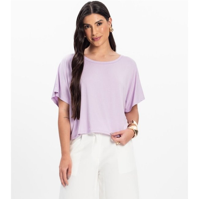Blusa Feminina com Manga Morcego Rovitex Roxo