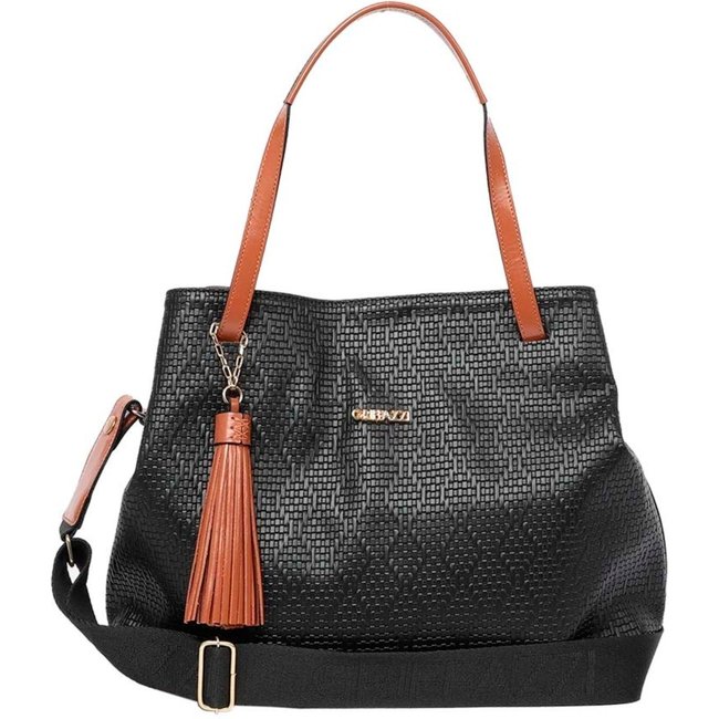 Bolsa de Camurça Texturizada Griffazzi Preta