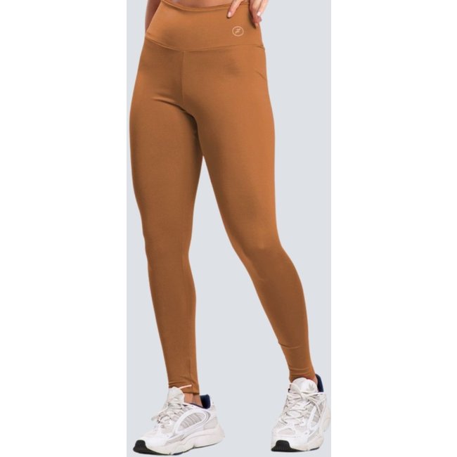 Legging Fit One Element Suplex Cós Alto Zero Transparência Capuccino