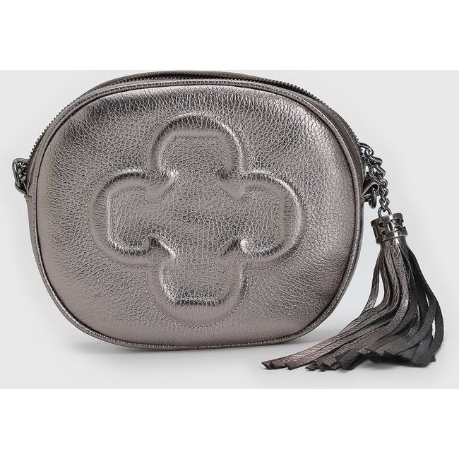 Bolsa Tiracolo Feminina Capodarte Alça Corrente Prata