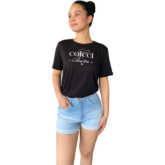 Shorts Feminino Mom Flor De Lis