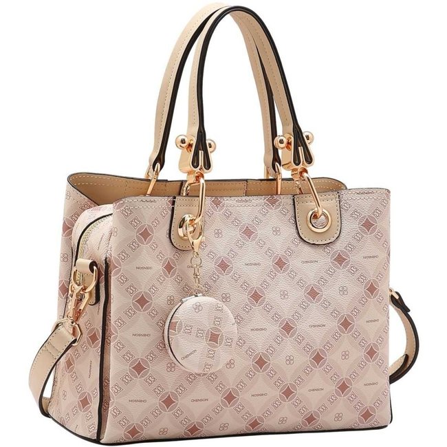 Bolsa Feminina Chenson Monograma Contemporâneo 3485378 Bege