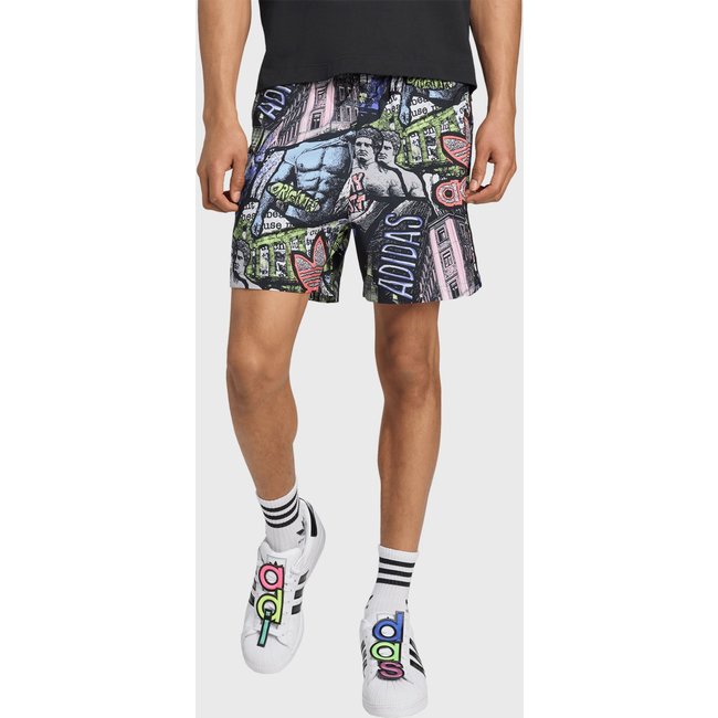 Bermuda adidas Originals Reta Jeremy Scott Preta