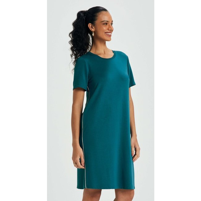 Vestido Feminino Curto Reto Marialícia Verde