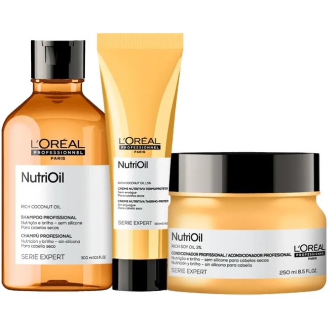Kit L'Oréal Professionnel Serie Expert NutriOil Trio Care (3 Produtos)