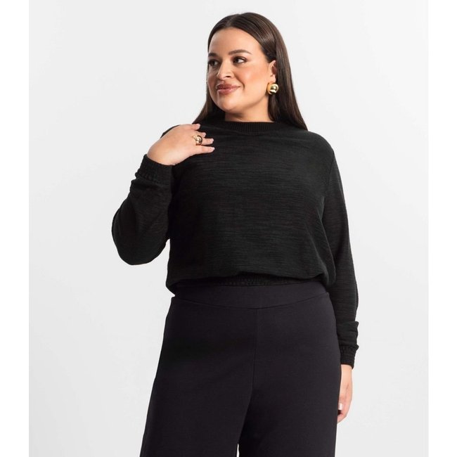 Blusão Feminino Malhão Plus Size Secret Glam Preto