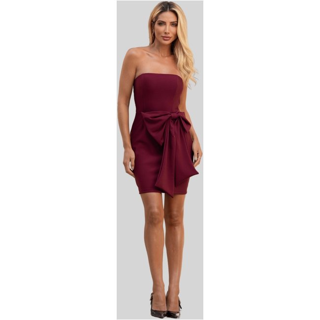 Vestido Miss e Misses Manu TQC C/Laco C/Ziper Vinho