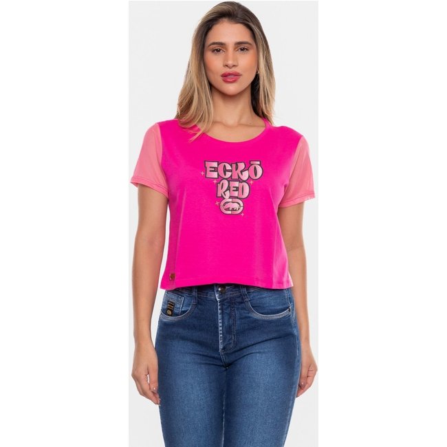 Cropped Ecko Feminina Elu Pink