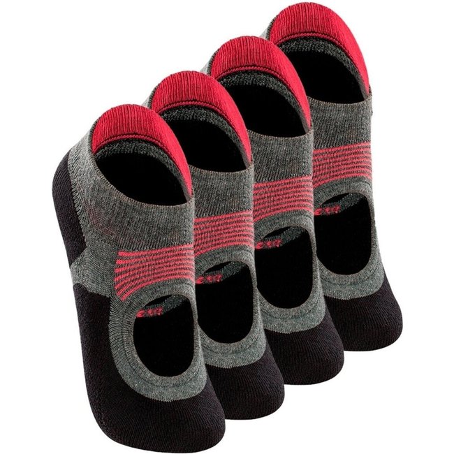 Kit 4 Pares de Sapatilhas Antiderrapante Pilates Lupo 3286-002 Preto