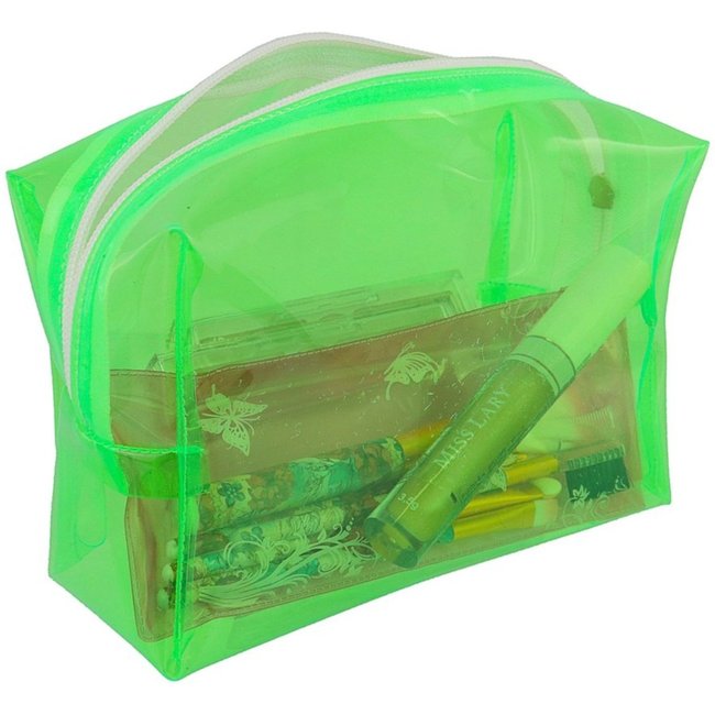 Estojo Necessaire Lavini Organizador Cosmético de Maquiagem Verde