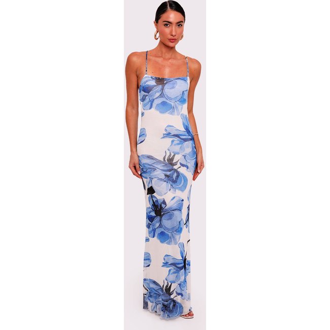 vestido longo blue moon off white Mundo Lolita