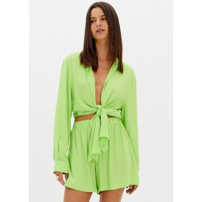Blusa Manga Longa Com Amarração Lança Perfume
