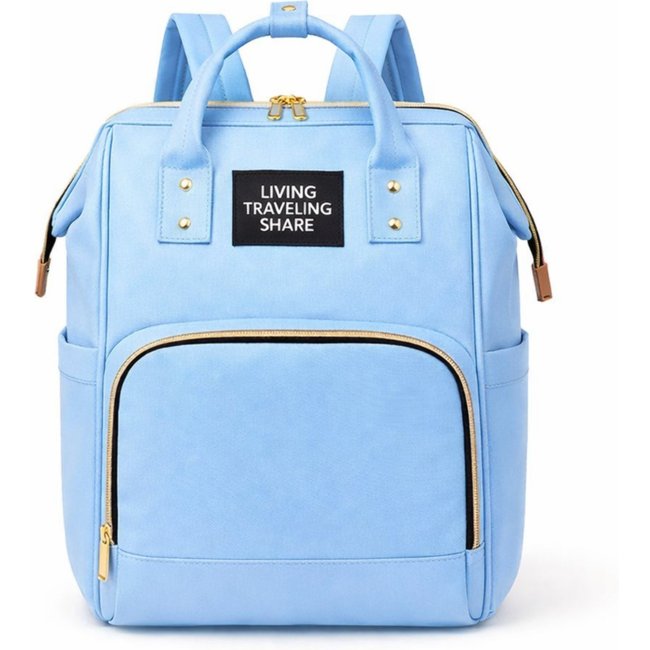 Bolsa Maternidade Mochila Maternidade Multifuncional Térmica Azul