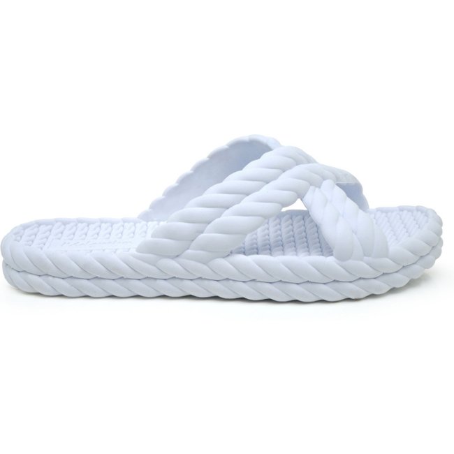 Chinelo Revalis Conforto UltraSlide Trança Cruzado Branco- Super Confortável