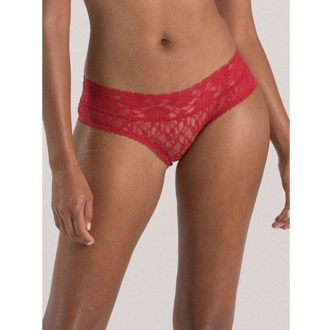 Calcinha Caleçon Renda Sweet Lace Vermelho Divino Vermelho