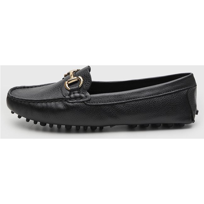 Mocassim Feminino Arezzo Fivela Preto