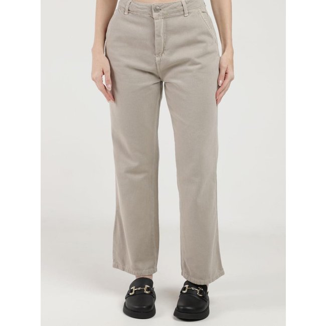 Calça Sarja Reta Sawary Feminina AREIA