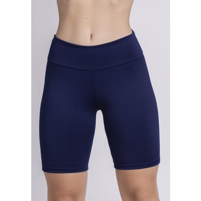 Bermudinha Serra e Mar Modas Legging Fitness Azul Marinho