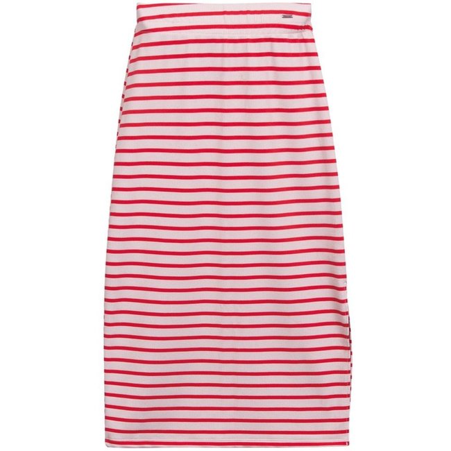 Saia Midi Listrada Marialícia Vermelho
