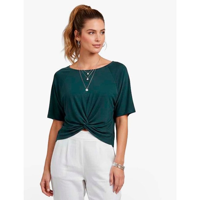 Blusa Feminina Lisa Infinita Cor Verde