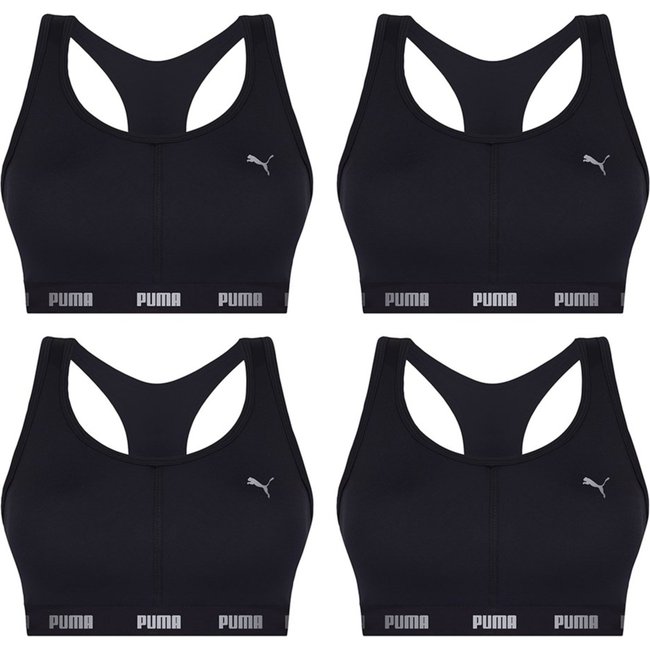 Kit 4 Tops Puma Nadador Com Bojo Feminino