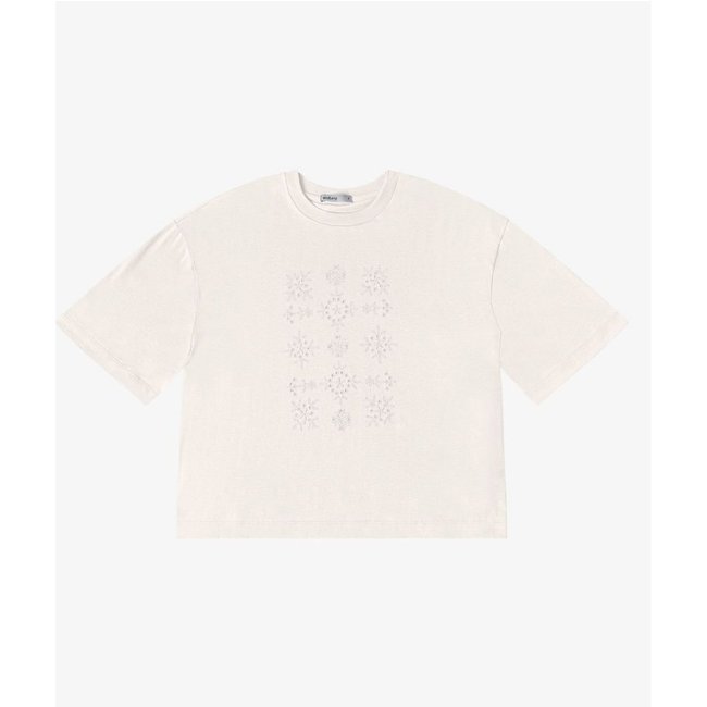 T- Shirt Feminina Meia Malha Endless Bege
