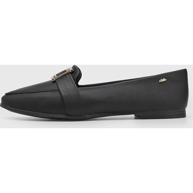 Mocassim Feminino Dakota Detalhe Frontal Preto