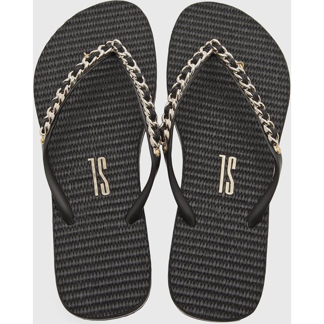 Chinelo Dedo Feminino Santa Lolla Corrente Preto