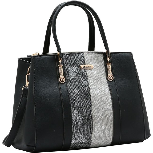 Bolsa Feminina Chenson Mix De Texturas 3485268 Preto