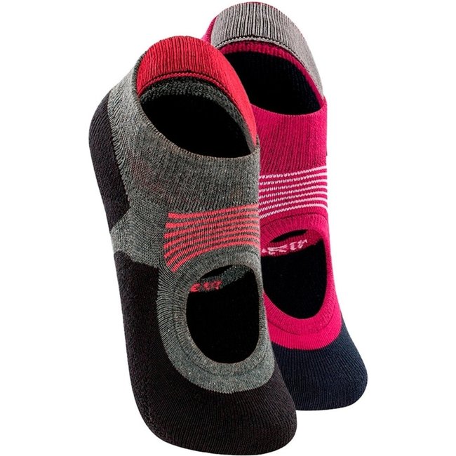 Kit com 2 Sapatilhas Antiderrapante Pilates Lupo 3286-002 Rosa