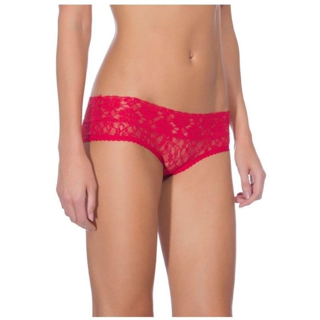 Calcinha Caleçon Renda Sweet Lace Vermelho Divino