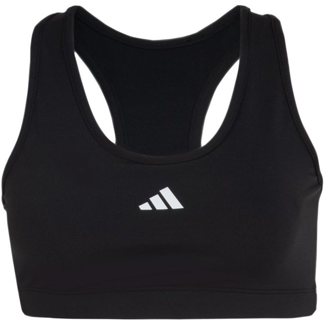 Top Treino Poliamida Suporte Medio adidas Performance Preto