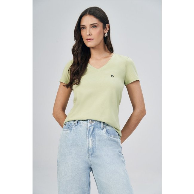T-Shirt Gola V Feminina Acostamento