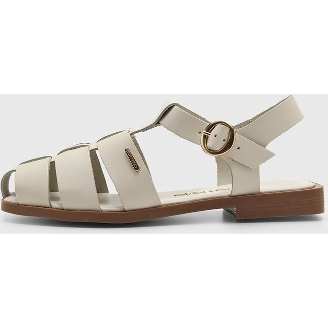 Rasteira Feminina Bottero Tiras Cruzadas Off-White