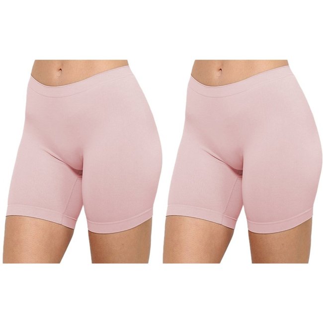 Kit 02 Short Loba Sem Costura Cor: Nude