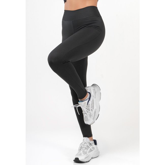 Calça Legging Suplex Forrada Zero Transparencia Cintura Alta Fitness Mood Modas 080 Preta