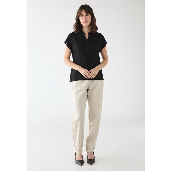 Blusa Decote em V Preto