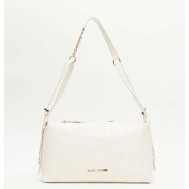 Bolsa Shoulder Couro Com Enfeite Lança Perfume
