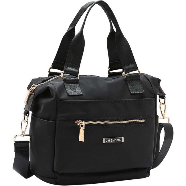 Bolsa Feminina Chenson Original Twill Nylon Mão Preto 3784945