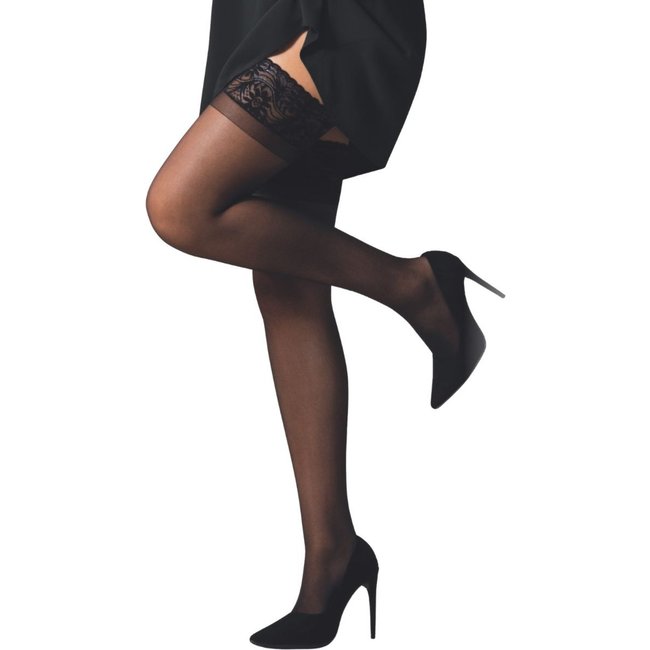 Meia Calça 7/8 Com Renda No Cós Selene