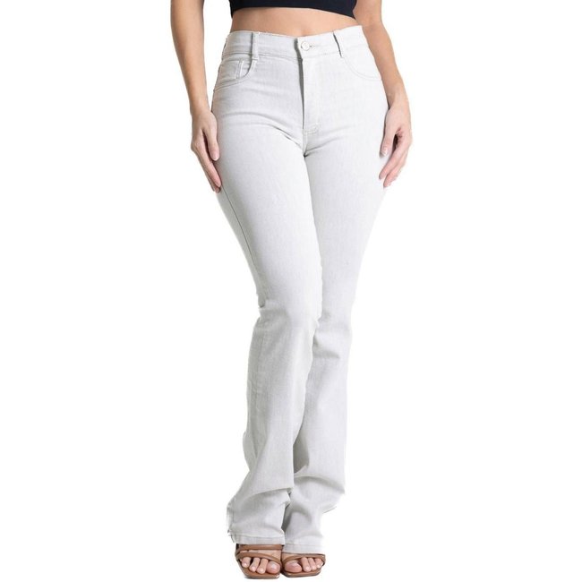 Calça Sarja Sawary Boot Cut - 281855 - Branco - Sawary