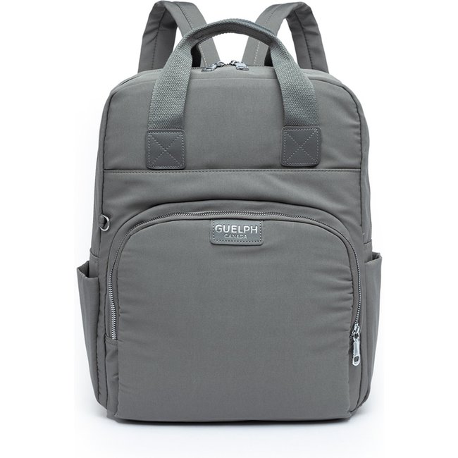 Mochila Bolsa Feminina Multifuncional Notebook Usb Viagem 14 - Cinza
