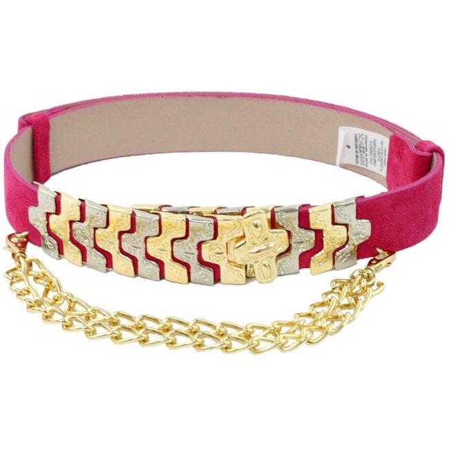 Cinto Crisfael De Couro Pink - Ceccarelli