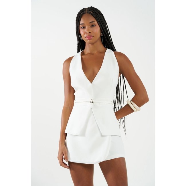 Colete Alfaiataria Slim Colcci CLC Branco
