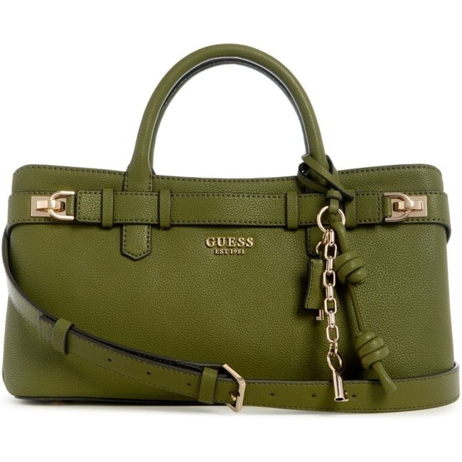 Bolsa Guess Gregoria Girlfriend Satchel Verde Musgo
