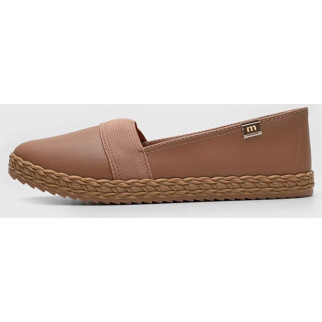 Tênis Slip On Moleca Liso Nude