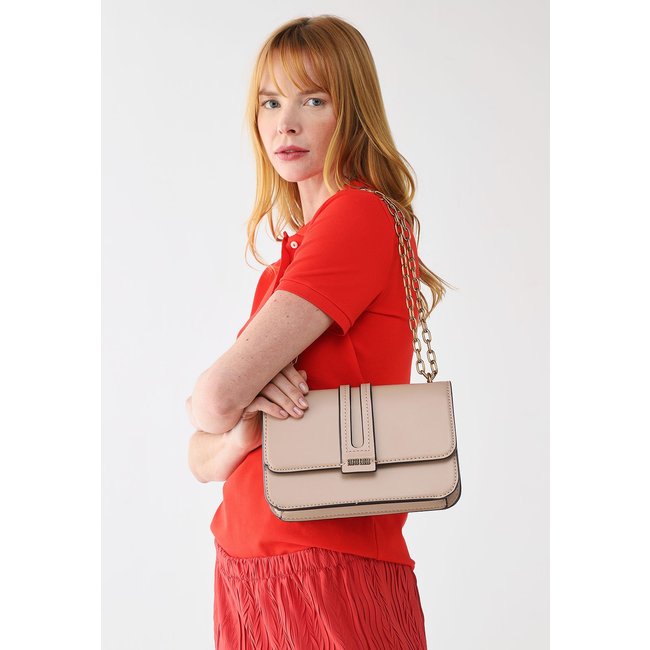Bolsa Feminina Santa Lolla Média Alça Corrente Rosa