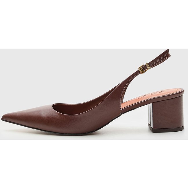 Scarpin Feminino Santa Lolla Slingback Marrom