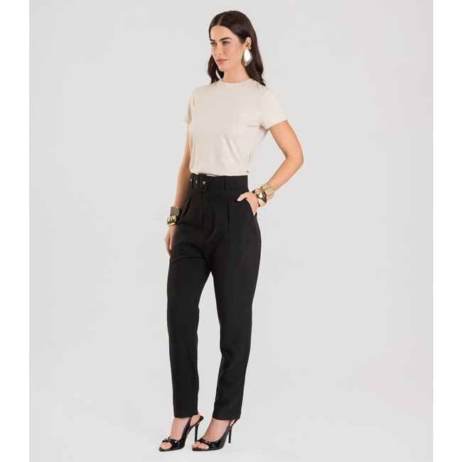Blusa Feminina Manga Curta Dianna Bege